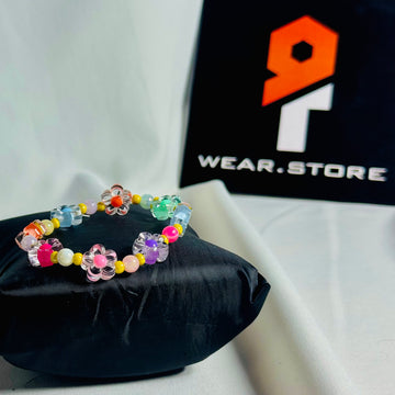 Bloom Pop Bracelet Multicolor Daisy Charm For Kids