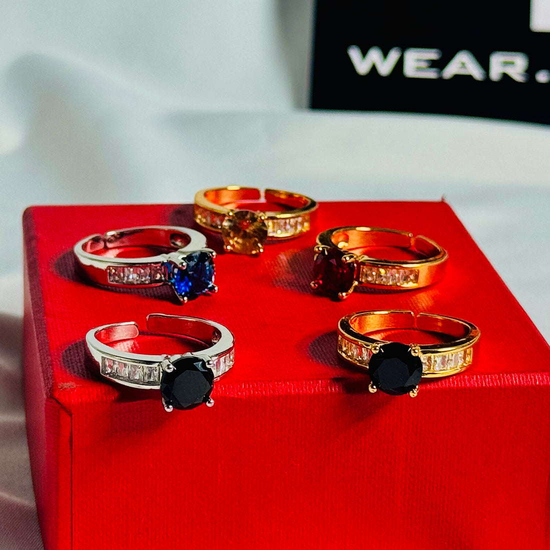 Gemstone Accent Rings