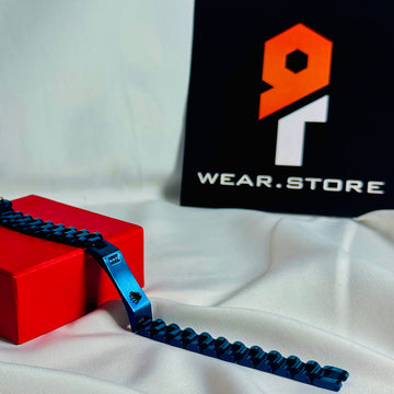 Royal Blue Rolex Crown Chain Bracelet