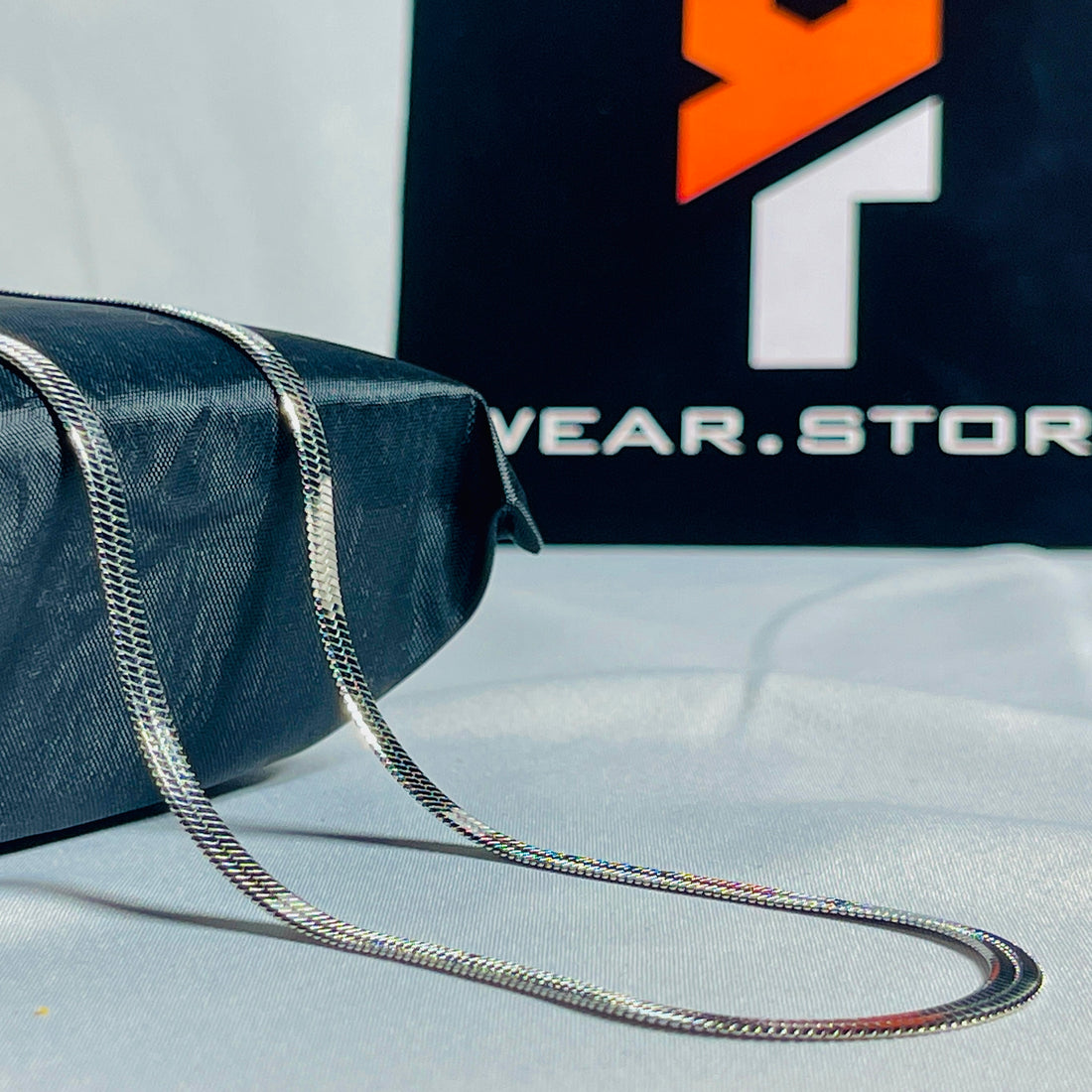 7mm Silver Flat Snake Chain
